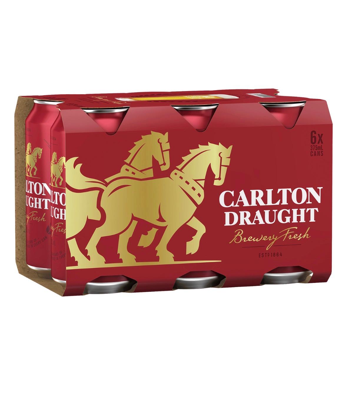 Carlton Draught Cans 375ml