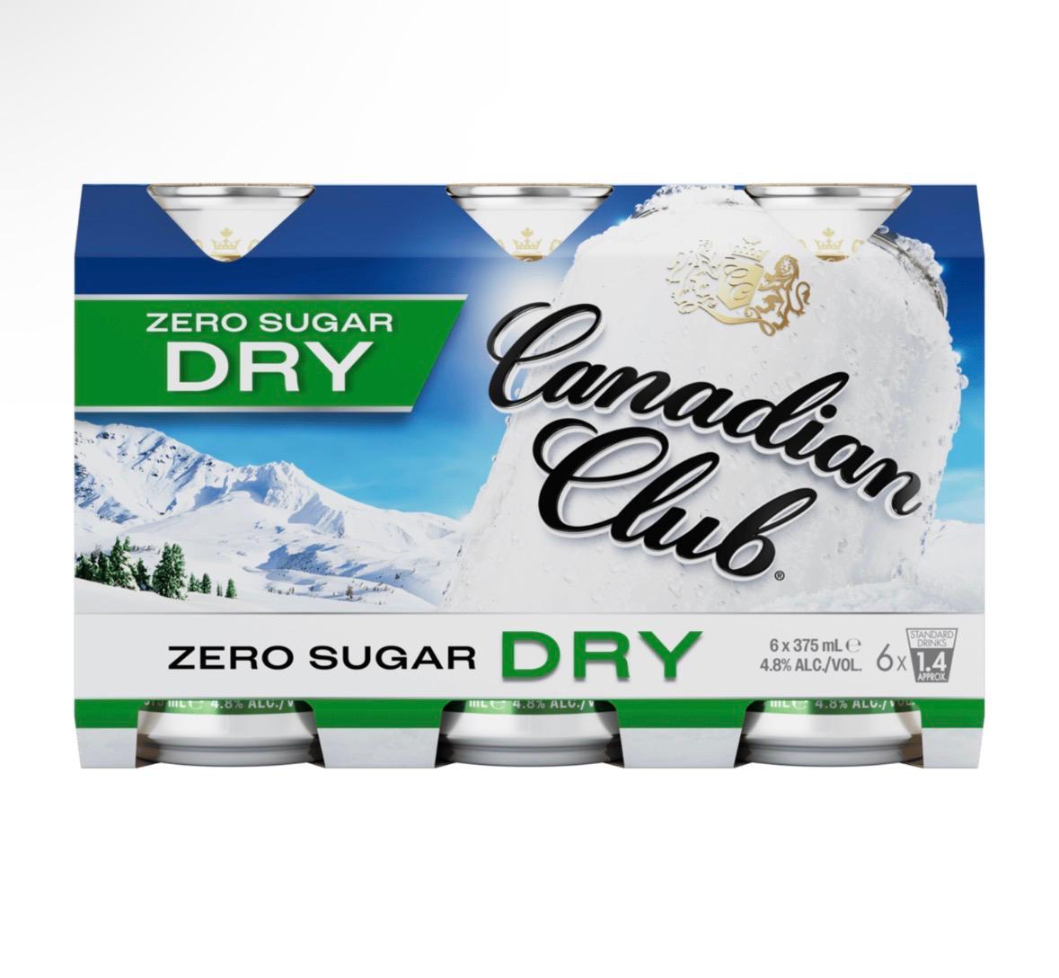 Canadian Clubzero Sugar Dry 375mL
