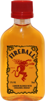 Fireball Cinnamon Whisky 50mL bottle